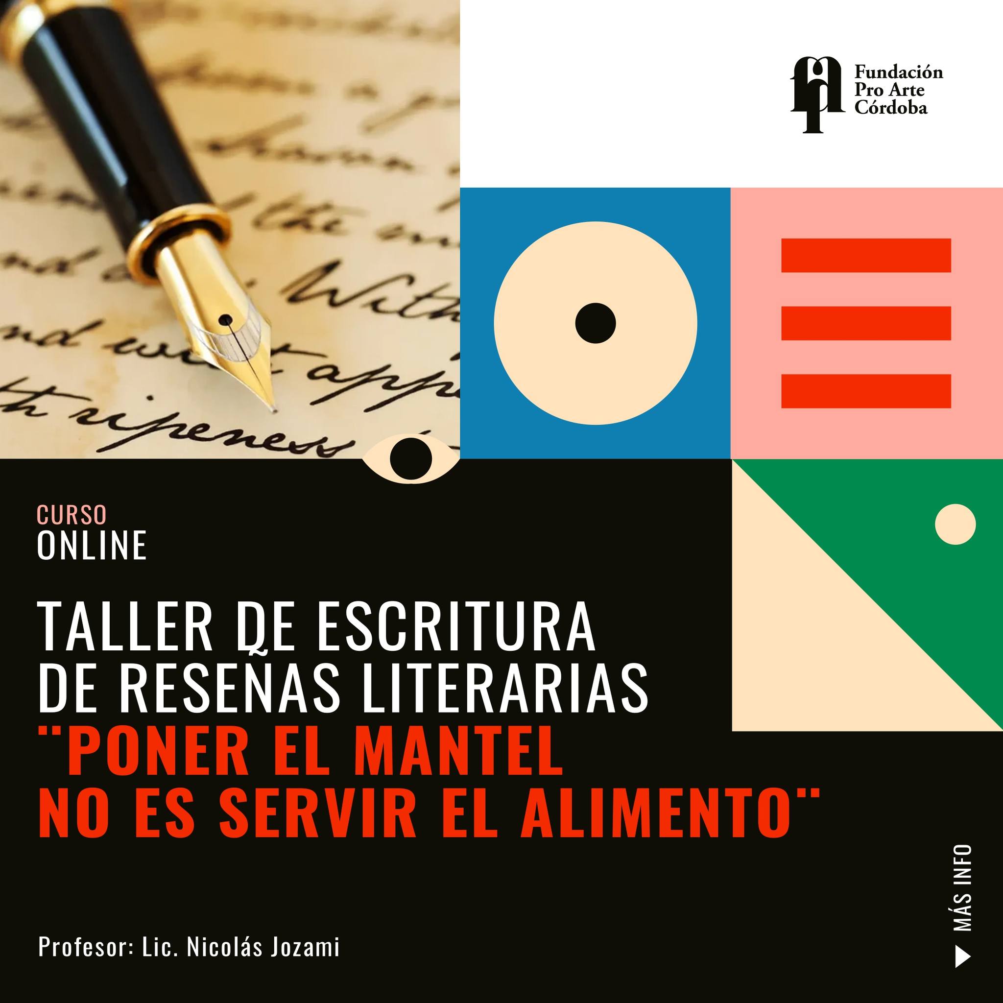 TALLER ONLINE DE ESCRITURA DE RESEÑAS LITERARIAS